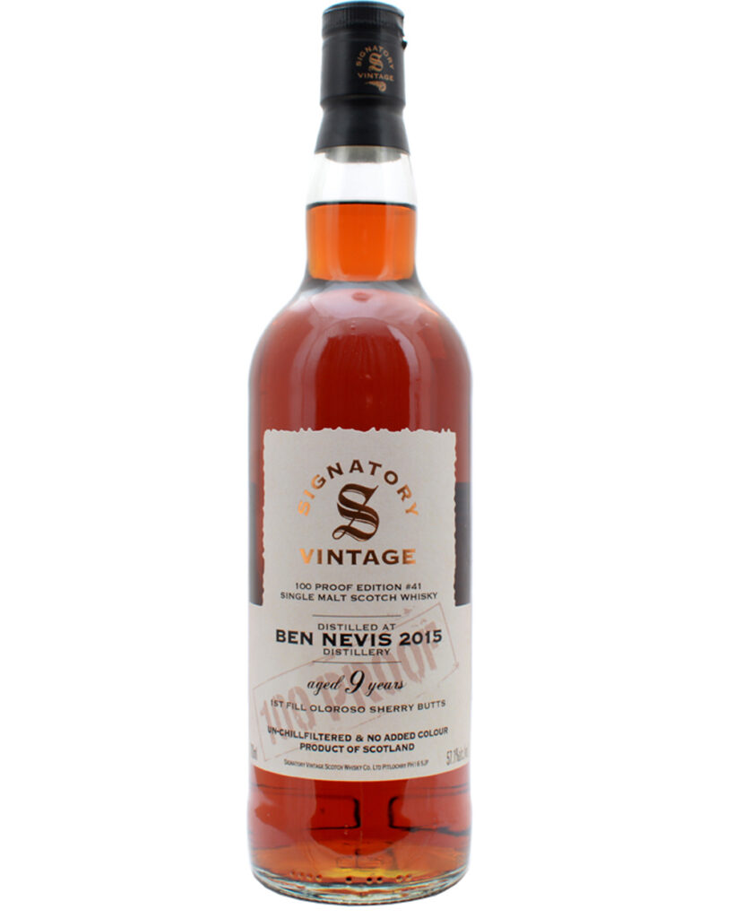 Ben Nevis 2015/2025 Signatory Vintage 9 år 100 Proof Edition #41 Single Malt Scotch Whisky 57,1%